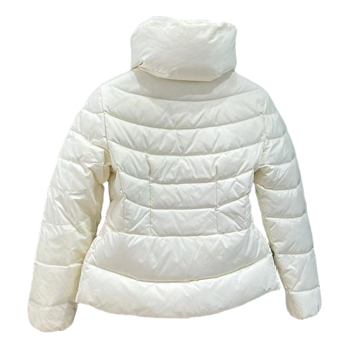 Moncler Drawstring-Waist Stand-Collar Down Jacket – Ivory