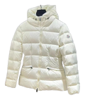 Moncler Fitted Short Hooded Down Jacket – Ivory