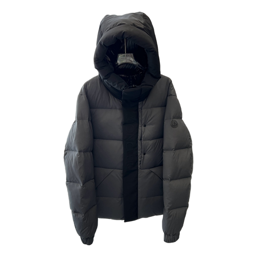 Moncler Contrast-Hood Colour-Block Down Jacket