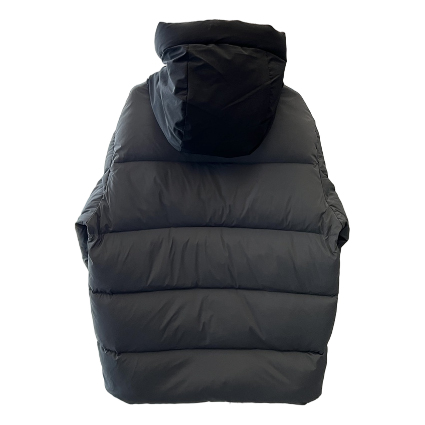 Moncler Contrast-Hood Colour-Block Down Jacket