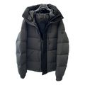 Moncler Contrast-Hood Colour-Block Down Jacket