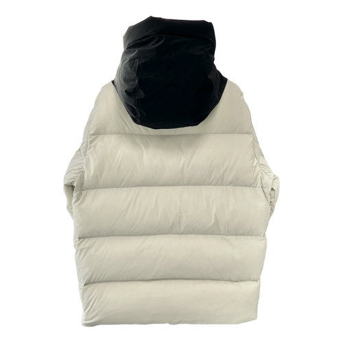 Moncler Contrast-Hood Colour-Block Down Jacket