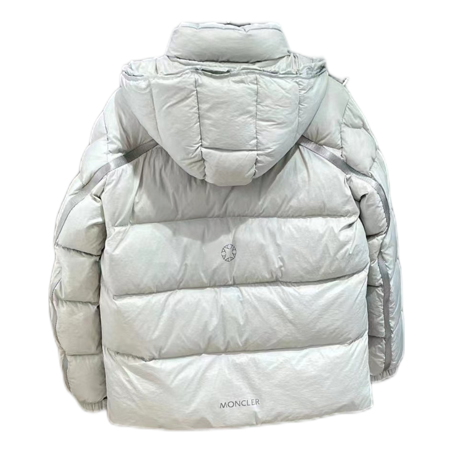 Moncler Two-Way Zip Hooded Down Jacket – Off White
