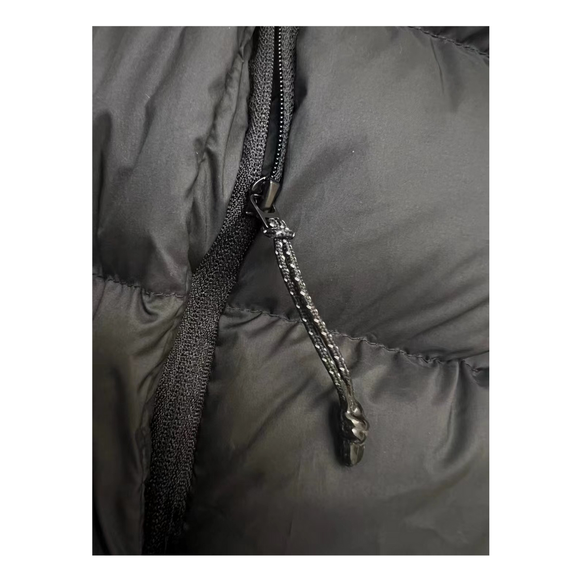 Moncler Vertical-Logo Snap-Front Down Jacket – Black