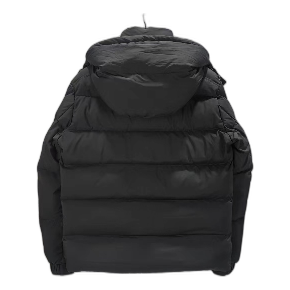 Moncler Maya Matte Hooded Down Puffer Jacket – Black