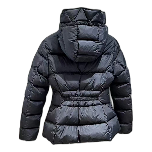 Moncler Fitted Down Puffer Jacket with Drawstring Hood