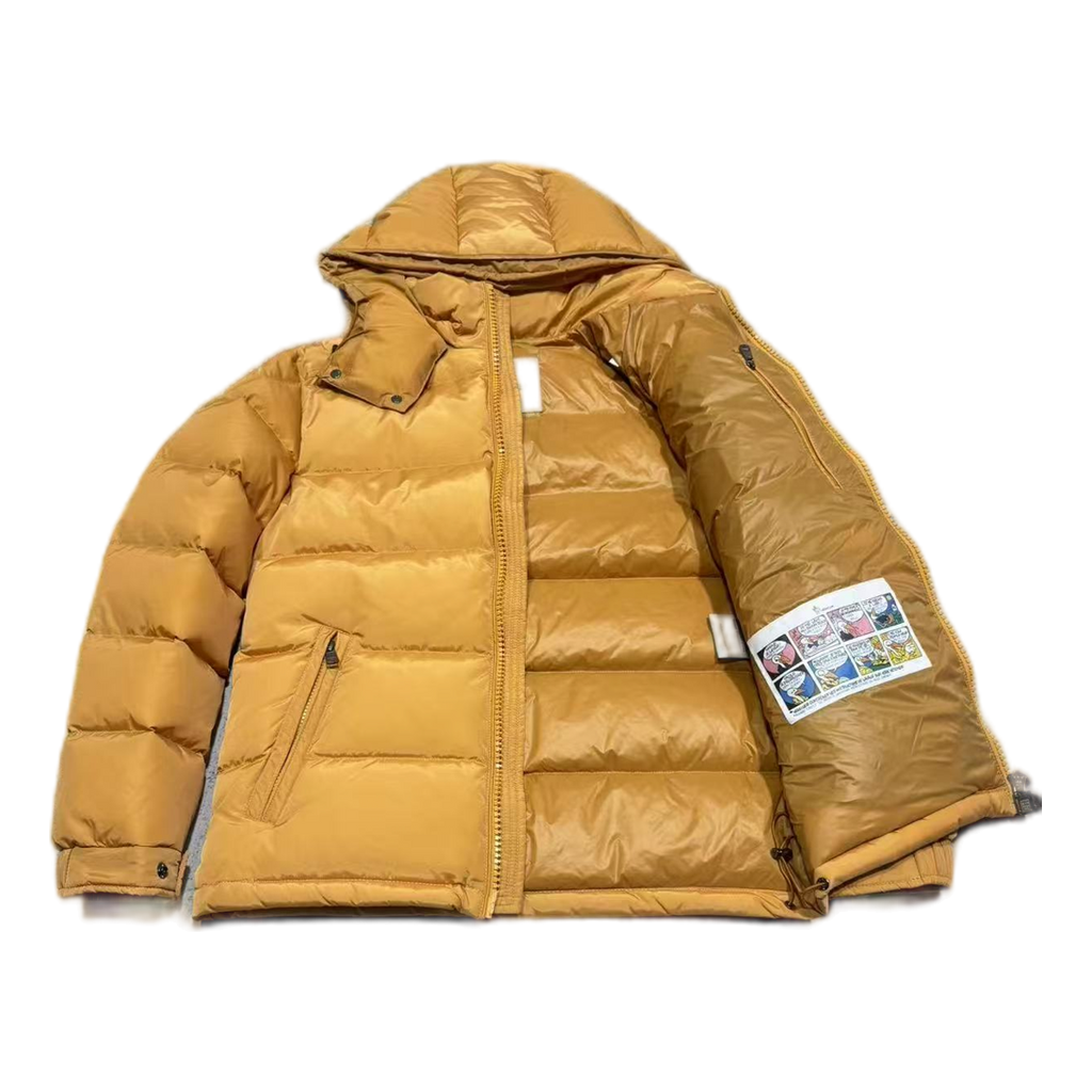 Moncler Maya Hooded Down Puffer Jacket – Yellow