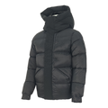 Moncler Tonal-Logo High-Collar Down Puffer Jacket – Black