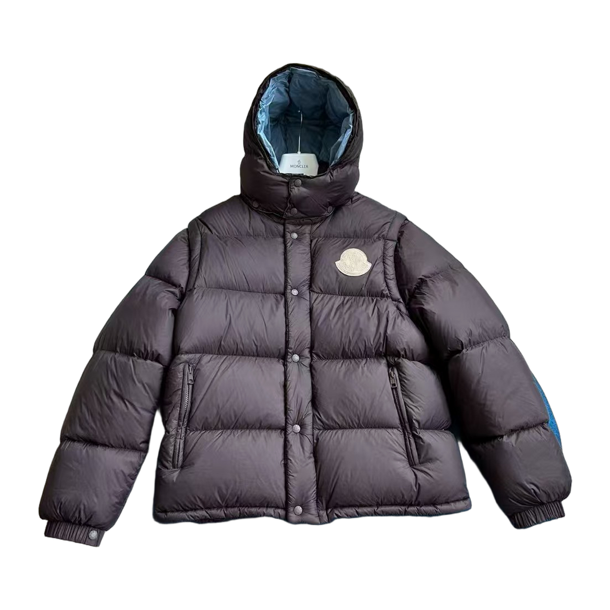 Moncler Cyclone Convertible Down Puffer Jacket – Black