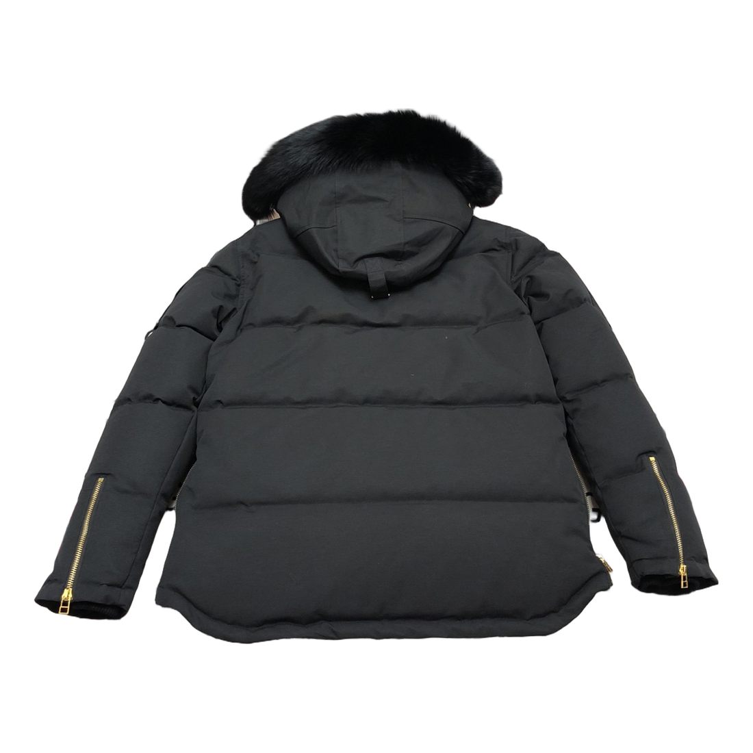 Moose Knuckles Gold 3Q Fur-Trim Down Puffer Jacket – Black
