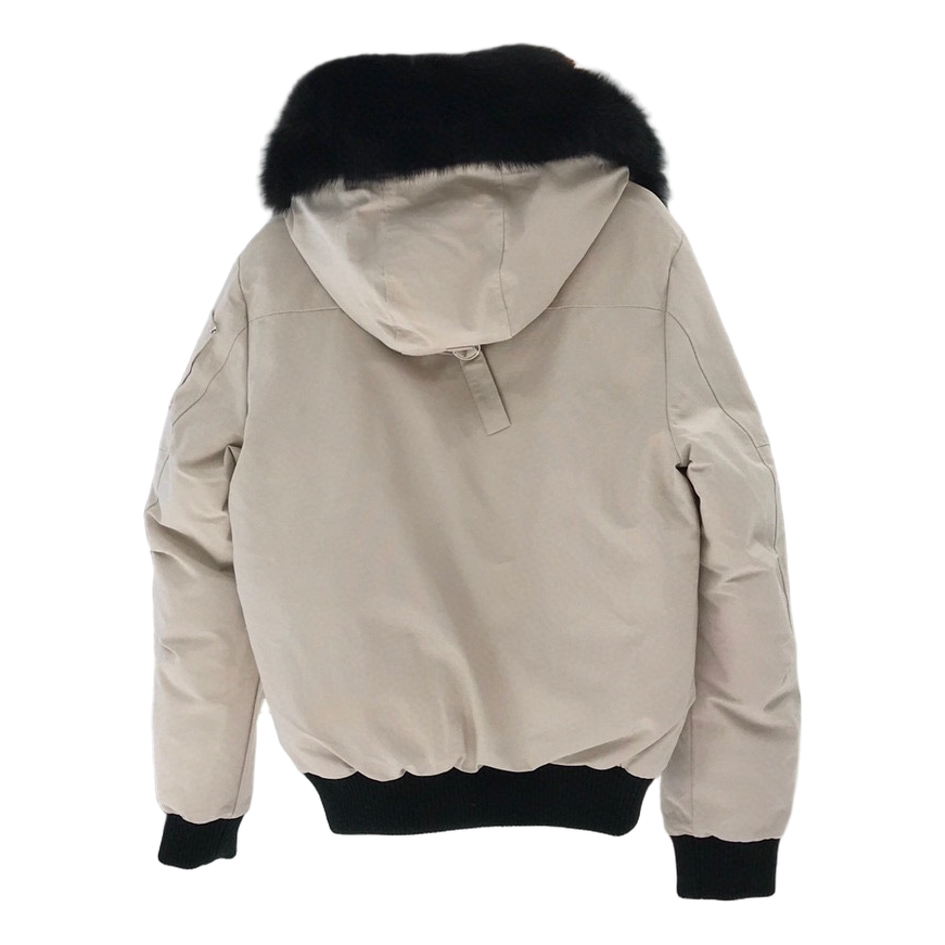 Moose Knuckles Ballistic Fur-Trim Down Bomber Jacket