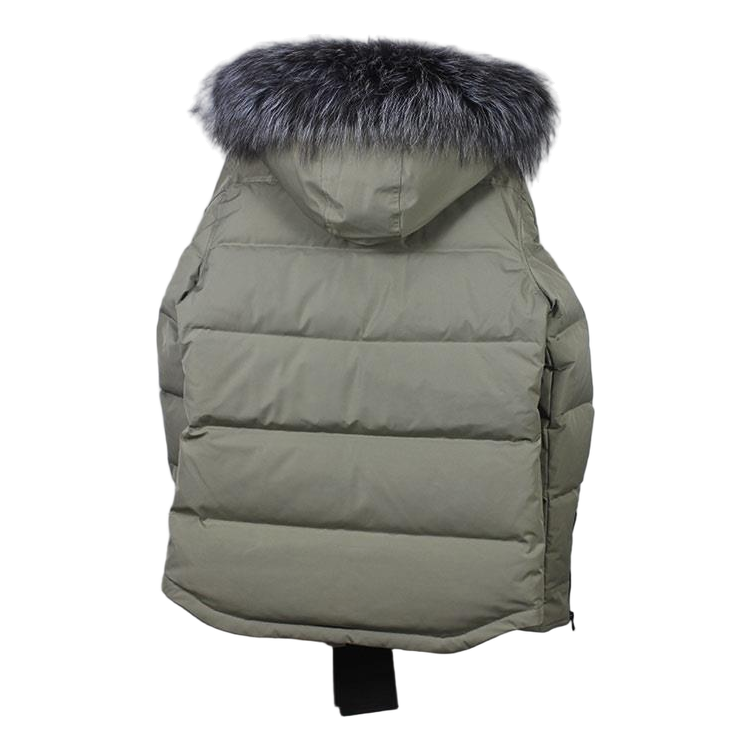 Moose Knuckles Four-Pocket Fur-Trim Quilted Down Jacket