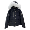 Moose Knuckles Chest-Zip Fur-Trim Hooded Down Puffer Jacket