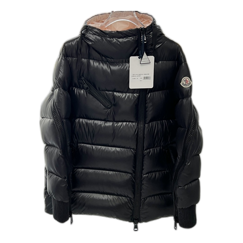 Moncler Liriope Asymmetric-Zip Hooded Down Jacket