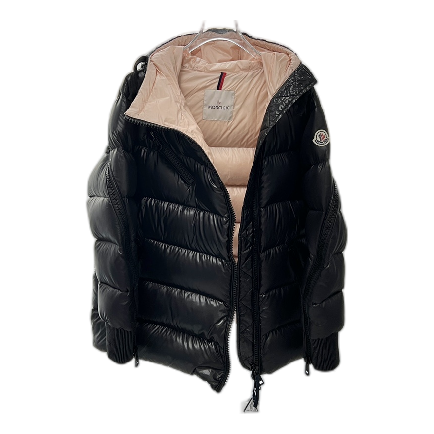 Moncler Liriope Asymmetric-Zip Hooded Down Jacket