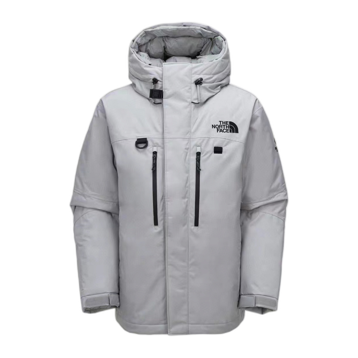 The North Face Himalayan Hooded Down Parka – Grey & White