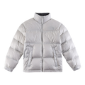 The North Face Two-Tone Contrast-Panel Puffer Jacket with Stand Collar