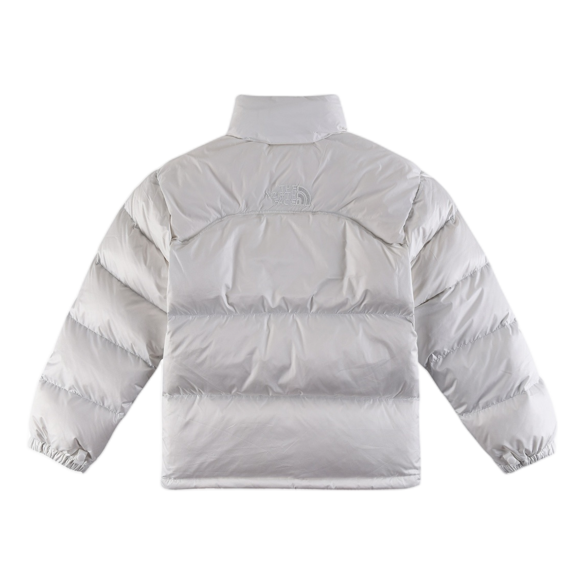The North Face Two-Tone Contrast-Panel Puffer Jacket with Stand Collar