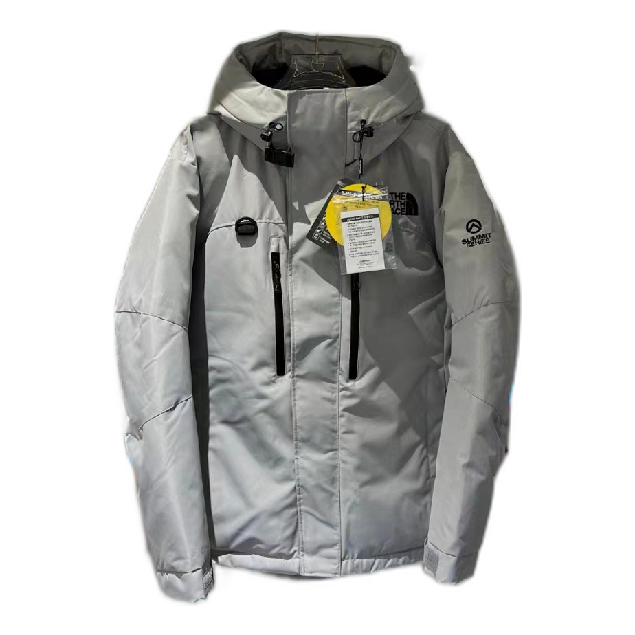The North Face Himalayan Hooded Down Parka – Grey & White